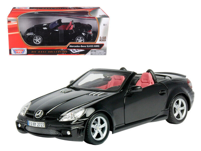 MERCEDES-BENZ SLK55 AMG BLACK 1/18, DIECAST CAR, COLLECTABLE CAR.