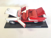 OLDSMOBILE SUPER 88 CONVERTIBLE RED/WHITE 1955 DIECAST 1/18 DIECAST CAR,COLLECTABLE CAR.