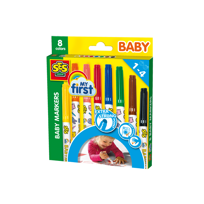 MY FIRST - BABY MARKERS 8 COLOURS - morethandiecast.co.za