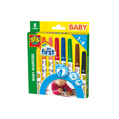MY FIRST - BABY MARKERS 8 COLOURS - morethandiecast.co.za