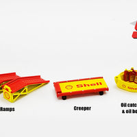 SHOP TOOL SET SHELL OIL #2 11 PIECES 1/18, DIECAST COLLECTABLES