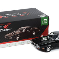 DODGE CHARGER ARTISAN COLL W/BLOWN ENGINE BLACK 1970 1/18, DIECAST COLLECTABLES