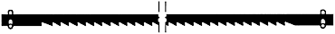 SCROLL SAW BLADE 25 TPI 12 OFF