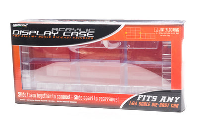 GREENLIGHT 1 OFF 6-CAR CONNECTING ACRYLIC CASE 1/64, DIECAST COLLECTABLES