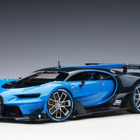 1:18 BUGATTI VISION GRAN TURISMO LIGHT BLUE/CARBON AUTO ART