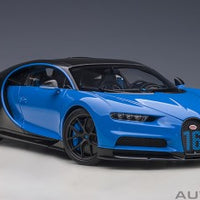 BUGATTI CHIRON SPORT FRENCH RACING BLUE/CARBON  '19 1/18