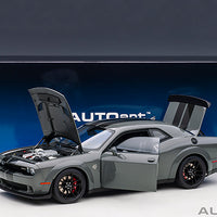 DODGE CHALLENGER SRT HELLCAT WIDEBODY 2018 GREY/GUNMETAL STR 1/18