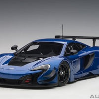 McLAREN 650S GT3 BLUE/BLACK ACCENTS  1/18