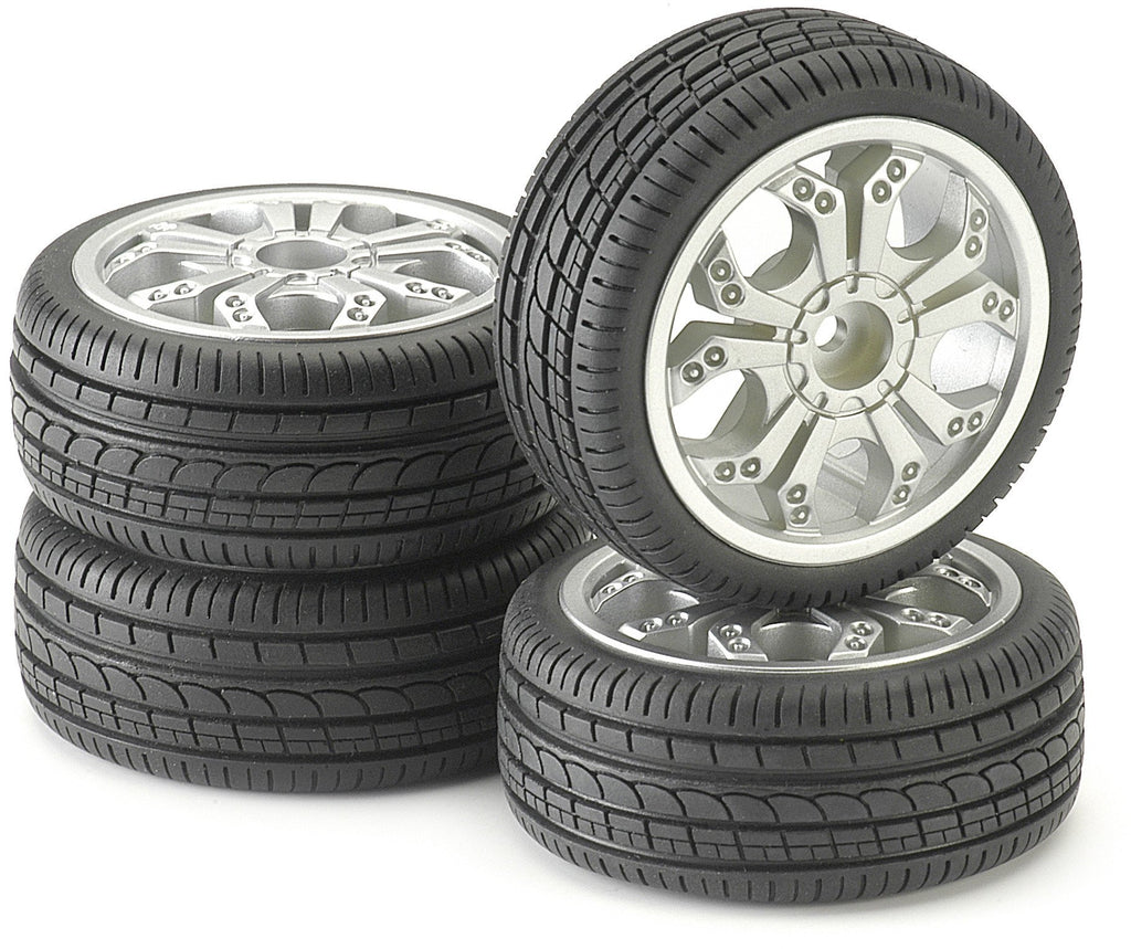 Tire & Rim Set - For 1/10 Scale radio control Car - morethandiecast.co.za