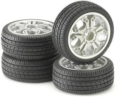Tire & Rim Set - For 1/10 Scale radio control Car - morethandiecast.co.za