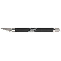 KNIFE GRIP ON BLACK WITH SAFETY CAPE HOBBY TOOL, ARTS AND CRAFTS, STATIONERY, MINIATURE MODEL BUILDING