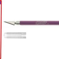 KNIFE GRIP ON PURPLE WITH SAFETY CAP HOBBY TOOL, ARTS AND CRAFTS, STATIONERY, MINIATURE MODEL BUILDING