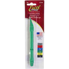 SANDING STICK GREEN WITH #320 BELT HOBBY TOOL, ARTS AND CRAFTS, STATIONERY, MINIATURE MODEL BUILDING