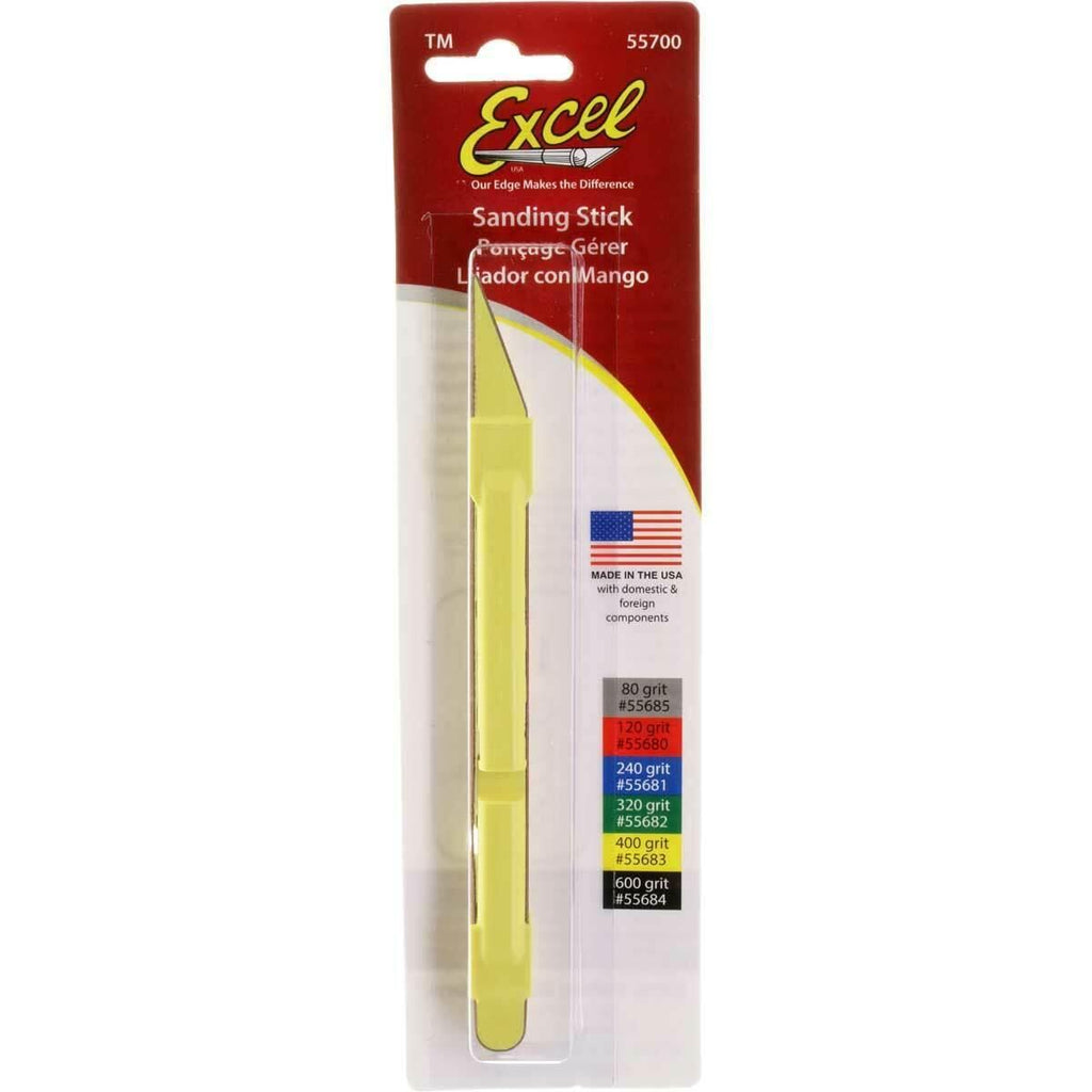 SANDING STICK YELLOW WITH #400 BELT HOBBY TOOL