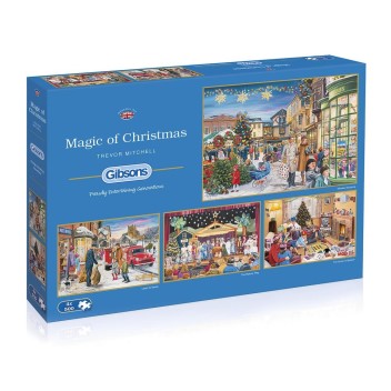 MAGIC OF CHRISTMAS 4 X 500 PC PUZZLE