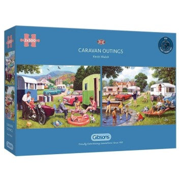 CARAVAN OUTINGS 2X500 PC PUZZLE