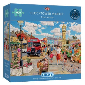 CLOCKTOWER MARKET 1000 PC PUZZLE