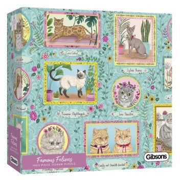 FAMOUS FELINES 1000 PC PUZZLE