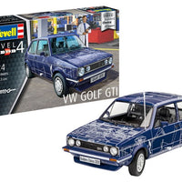 VW GOLF GTI "BUILDERS CHOICE" 1/24 PLASTIC MODEL KIT, PLASTIC SCALE MODEL KIT