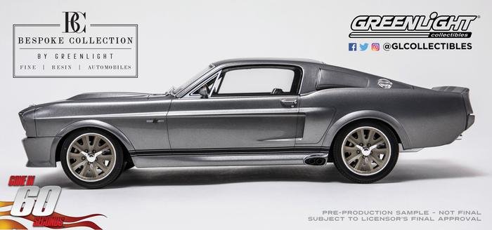 FORD MUSTANG ELEANOR BESPOKE COL RESIN GONE IN 60 1/12 RESIN