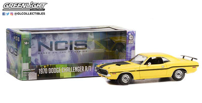 NCIS 2008 - DODGE CHALLENGER R/T YELLOW 1970 1/18 DIECAST, DIECAST COLLECTABLES
