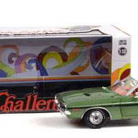DODGE CHALLENGER R/T CONV F8 TAN INT DELUX WHEEL COVERS 1/18, DIECAST COLLECTABLES
