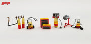 SHOP TOOL SET #1 SHELL OIL 9 PCS 1/43, DIECAST COLLECTABLES