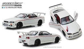 NISSAN SKYLINE GT-R R34 ARTISAN COLLECTION PEARL WHITE PEARL DIECAST