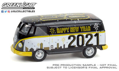 VOLKSWAGEN T2 PANEL VAN NEW YEAR '21 HOB EXCL 12PCS OFF IN BOX 1/64, DIECAST COLLECTABLES