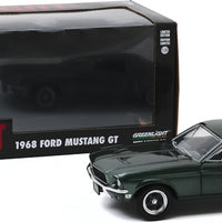 FORD MUSTANG GT FASTBACK BULLIT 1968 GREEN 1/24 DIECAST