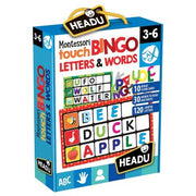 MONTESSORI TOUCH BINGO LETTERS & WORDS EDUCATIONAL PUZZLEEDUCTIONAL PUZZLE, TEACHER HOMESCHOOL SUPPLIES;  TODDLER LEARNING TOYS;  BIRTHDAY;