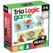TRIO LOGIC GAME EDUCATIONAL ;EDUCTIONAL PUZZLE, TEACHER HOMESCHOOL SUPPLIES;  TODDLER LEARNING TOYS;  BIRTHDAY