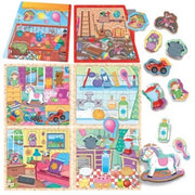 MONTESSORI MY LITTLE HOUSE EDUCATIONAL PUZZLE;EDUCTIONAL PUZZLE, TEACHER HOMESCHOOL SUPPLIES;  TODDLER LEARNING TOYS;  BIRTHDAY