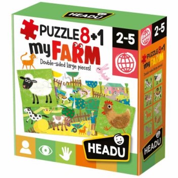 PUZZLE 8+1 FARM EDUCATIONAL PUZZLE