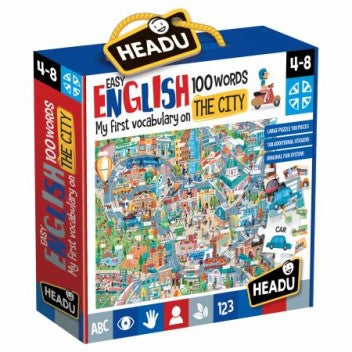 EASY ENGLISH 100 WORDS CITY EDUCATIONAL PUZZLE