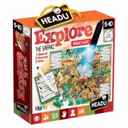 EXPLORE THE SAFARI EDUCTIONAL PUZZLE, TEACHER HOMESCHOOL SUPPLIES;  TODDLER LEARNING TOYS;  BIRTHDAY
