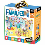 HAPPY FAMILIES EDUCATIONAL PUZZLE;EDUCTIONAL PUZZLE, TEACHER HOMESCHOOL SUPPLIES;  TODDLER LEARNING TOYS;  BIRTHDAY