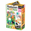 MONTESSORI FIRST PUZZLE THE JUNGLE 5 LARGE WOODEN SHAPES EDUCATIONAL PUZZLE