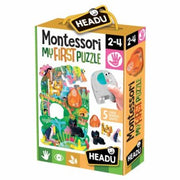 MONTESSORI FIRST PUZZLE THE JUNGLE 5 LARGE WOODEN SHAPES EDUCATIONAL PUZZLE;EDUCTIONAL PUZZLE, TEACHER HOMESCHOOL SUPPLIES;  TODDLER LEARNING TOYS;  BIRTHDAY