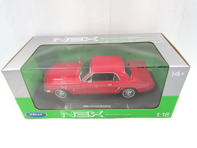 FORD MUSTANG COUPE RED 1964 & 1/2 DIECAST 1/18, DIECAST CAR, COLLECTABLE CAR.