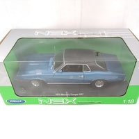 MERCURY COUGAR XR7 BLUE 1970 DIECAST 1/18 , DIECAST CAR, COLLECTABLE CAR.