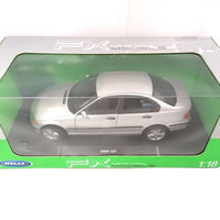 BMW 328I SILVER 1998 (E46) DIECAST 1/18, DIECAST CAR, COLLECTABLE CAR.
