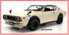 NISSAN SKYLINE 2000 GT-R KPGC110 WHITE  1/18 DIECAST, DIECAST COLLECTABLES