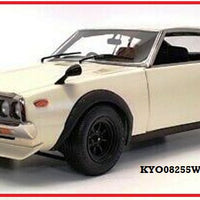 NISSAN SKYLINE 2000 GT-R KPGC110 WHITE  1/18 DIECAST, DIECAST COLLECTABLES