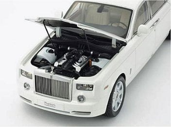 1:18 ROLLS ROYCE PHANTOM EXT W/BASE ENGLISH WHITE DIECAST, DIECAST COLLECTABLES