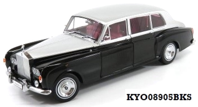ROLLS-ROYCE PHANTOM VI BLACK/SILVER  1/18 DIECAST, DIECAST COLLECTABLES