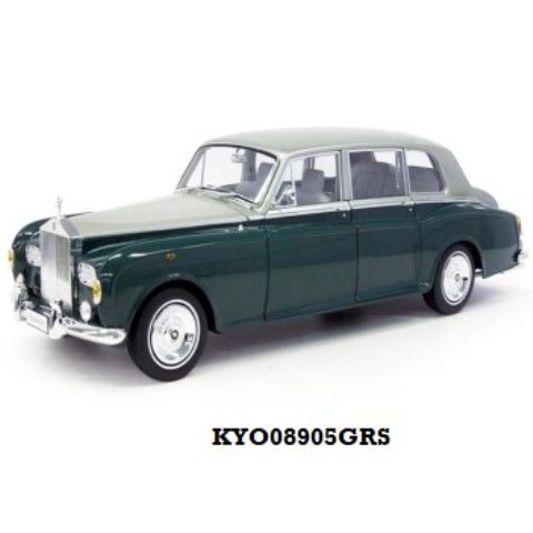 ROLLS-ROYCE PHANTOM VI GREEN/SILVER  1/18 DIECAST, DIECAST COLLECTABLES