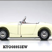 AUSTIN HEALEY SPRITE ENGLISH WHITE  1/18 DIECAST, DIECAST COLLECTABLES