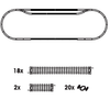 Set 3 - 20 Piece Track & Clips - morethandiecast.co.za