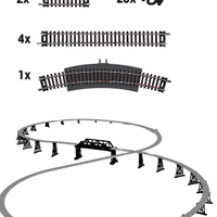 Set 4 - 26 Piece Track & Clips - morethandiecast.co.za